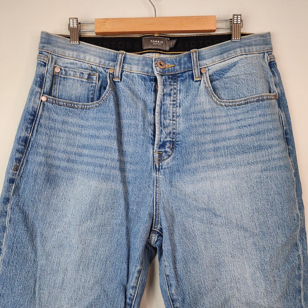Torrid Skinny Stretch Jeans High Rise Button Fly Denim Pants Plus Size 14R - Picture 2 of 8